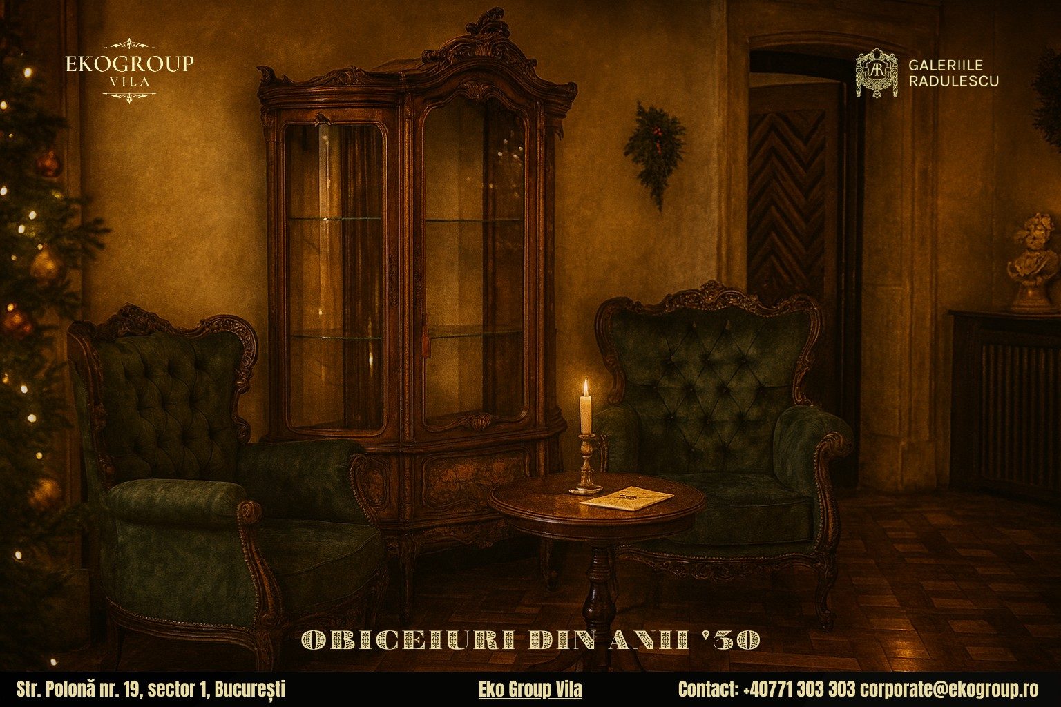 Crăciunul în România: O Nostalgie Interbelică la Eko Group Vila